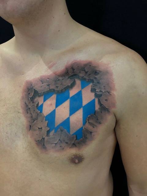 tattoo studio anansi münchen munich bayern bavaria flag wappen amazing best artist tätowierer csaba